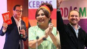 Este domingo el primer debate entre candidatos a Jefe de Gobierno entre Clara Brugada, Santiago Taboada y Salomón Chertorivski