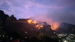 La sequía severa y el fuego dañan 26 áreas naturales,debido a los incendios
