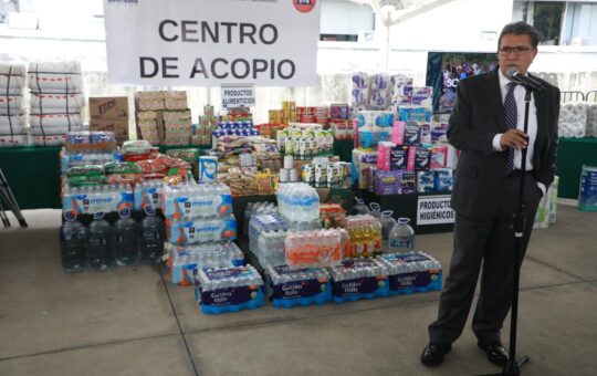 Ricardo Monreal convoca a diputadas, diputados y a la población a ayudar afectados por los huracanes “John” y “Helene”